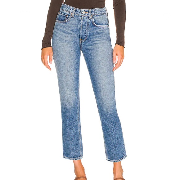 GRLFRND Karolina High Rise Straight Crop in Long Island 28 - Picture 2 of 10